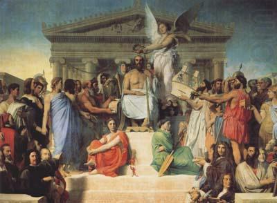 The Apotheosis of Homer (mk04), Jean Auguste Dominique Ingres